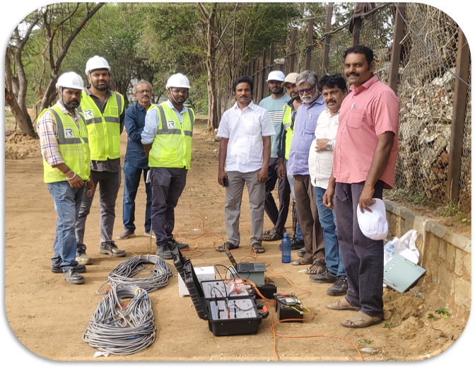 ERT survey for tunnel project, karnataka ERT
